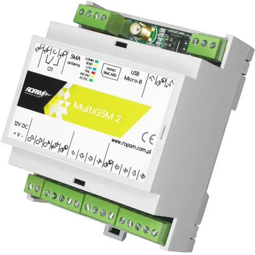 Moduł powiadomienia i sterownia GSM Ropam MultiGSM-D4M 2