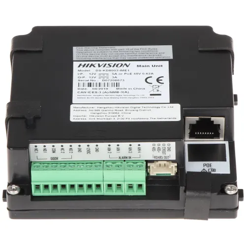 Moduł wideodomofonu DS-KD8003-IME1(B)/SURFACE/EU Hikvision