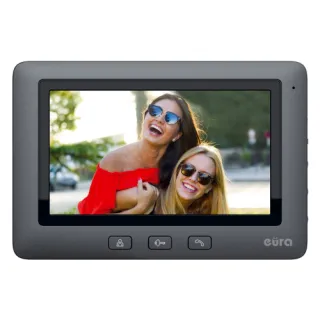 Monitor EURA VDA-45A3 EURA CONNECT czarny ekran 7’’ obsługa 1 wejścia