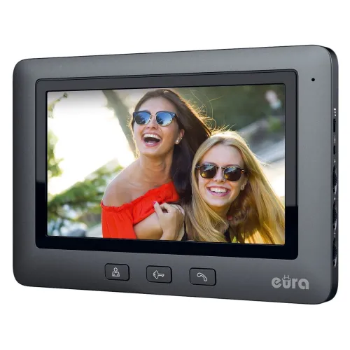 Monitor EURA VDA-45A3 EURA CONNECT czarny ekran 7’’ obsługa 1 wejścia