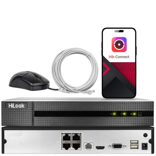 Rejestrator sieciowy NVR-4CH-4MP/4P HiLook by Hikvision