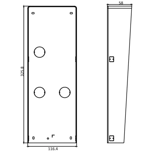 Obudowa natynkowa DS-KABD8003-RS3 Hikvision