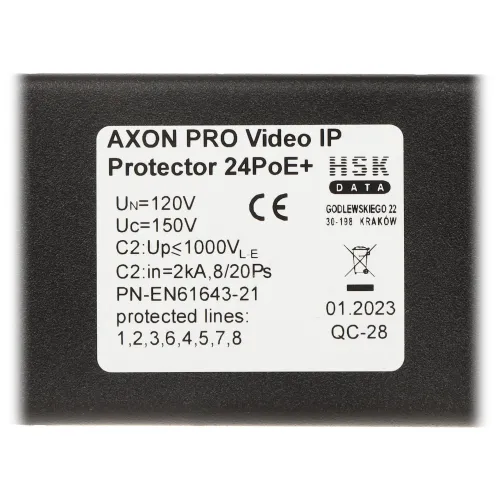 Ogranicznik przepięć AXON-PRO-IP-24POE