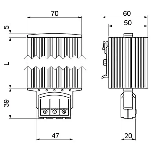 Ogrzewacz półprzewodnikowy HG-140-150W