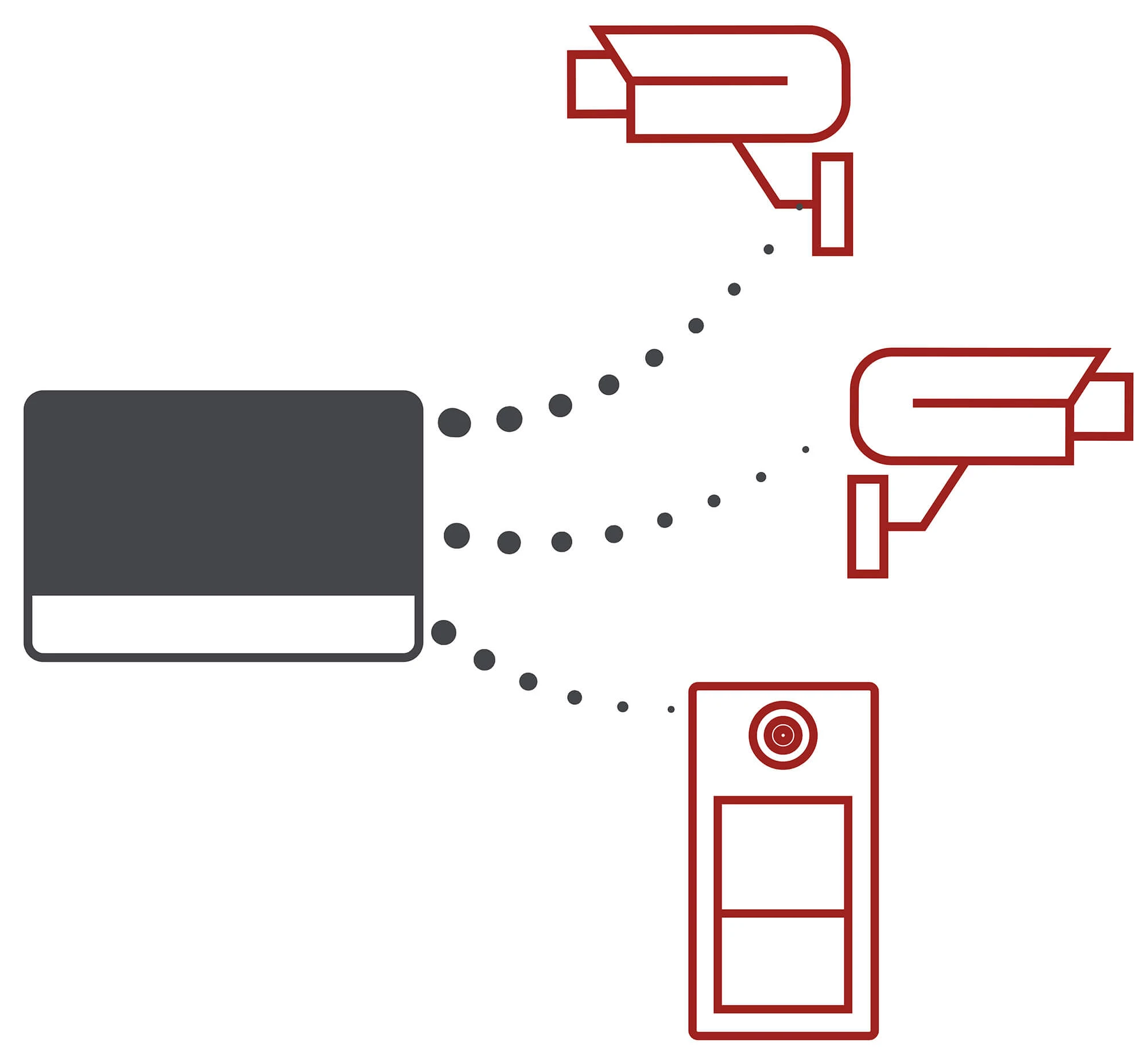  Wideodomofon HD-VIS-04, 4-żyłowy, Full HD, port microSD, WiFi, Aplikacja HiLook by Hikvision