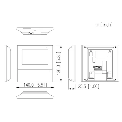 Panel wewnętrzny Wi-Fi / IP VTH2611L-WP Dahua
