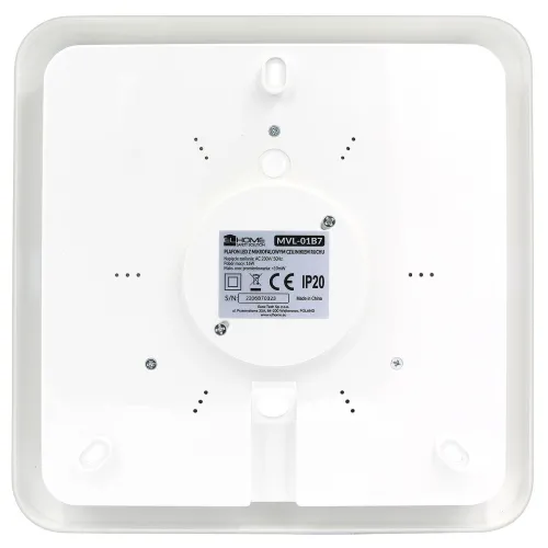 Plafon led z mikrofalowym czujnikiem ruchu El HOME MVL-01B7