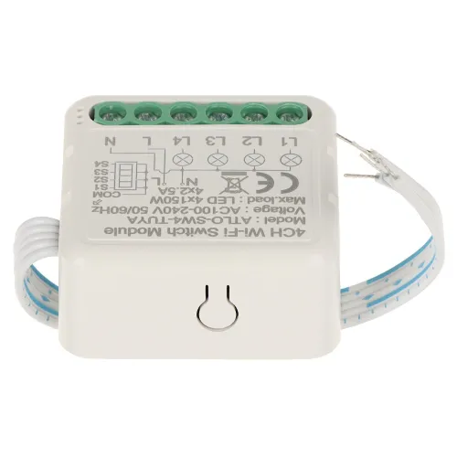 Poczwórny inteligentny sterownik  oświetlenia LED ATLO-SW4-TUYA Wi-Fi, Tuya Smart