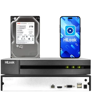 Rejestrator IP HiLook by Hikvision NVR-4CH-5MP z dyskiem 1TB