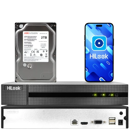 Rejestrator IP HiLook by Hikvision NVR-4CH-5MP z dyskiem 1TB