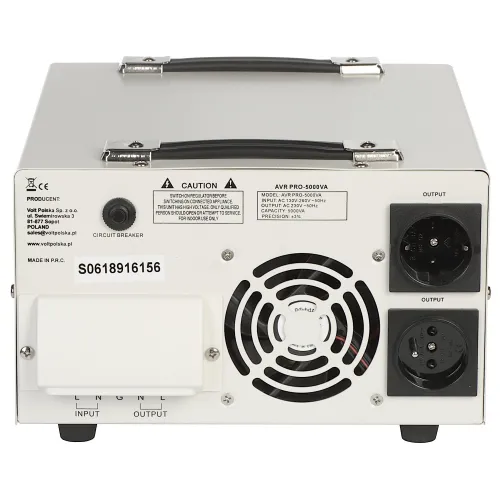 Stabilizator napięcia sieciowego AVR-PRO-5000VA VOLT Polska