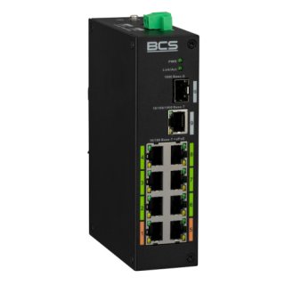 SWITCH POE BCS-L-SP08E01G-1SFP 9 portowy