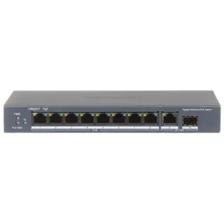 Switch PoE DS-3E0510P-E 8-portowy SFP Hikvision