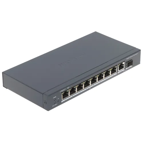 Switch PoE DS-3E0510P-E 8-portowy SFP Hikvision