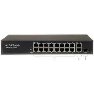 Switch poe GTX-B1-19-162G 16-portowy sfp
