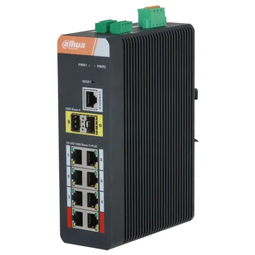 Switch przemysłowy POE PFS4210-8GT-DP-V2 8-portowy SFP Dahua