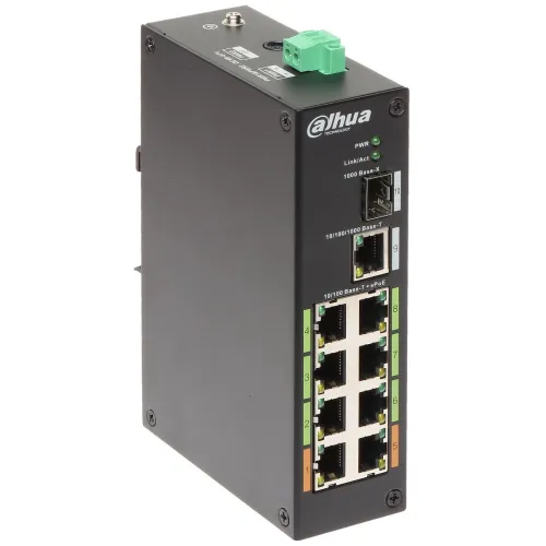 Switch przemysłowy POE/EPOE LR2110-8ET-120 8-portowy SFP Dahua