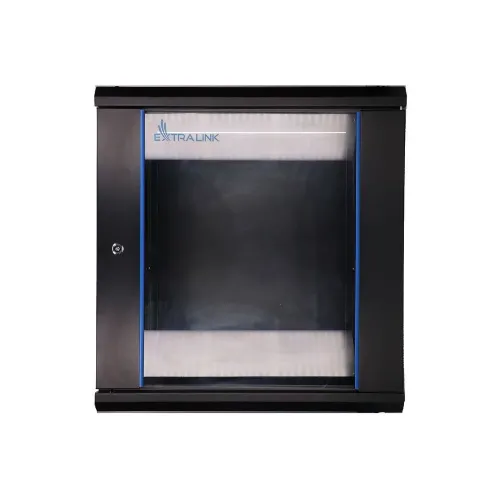 Szafa RACK Extralink 12U do złożenia 600x450 montowana na ścianie Czarna