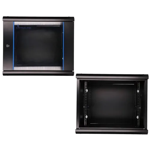 Szafa RACK Extralink 9U do złożenia 600x450 montowana na ścianie Czarna