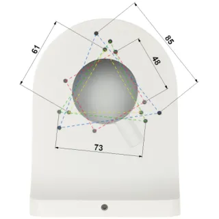 Uchwyt do kamer kulistych PFB205W-E Dahua