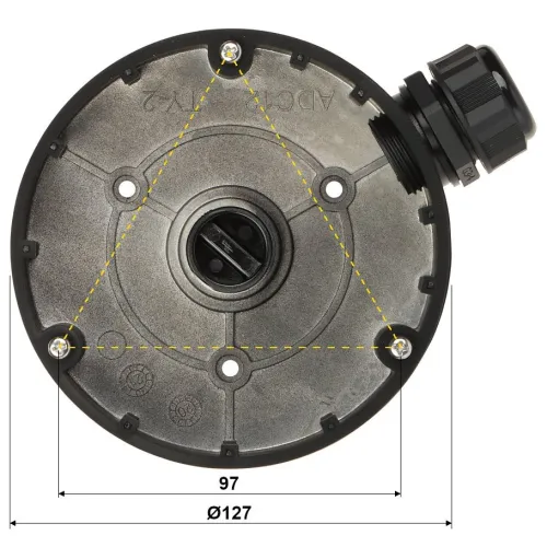 ADAPTER UCHWYT KAMERY DS-1280ZJ-DM8(BLACK) Hikvision