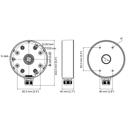 Uchwyt kamery DS-1280ZJ-PT6 Hikvision
