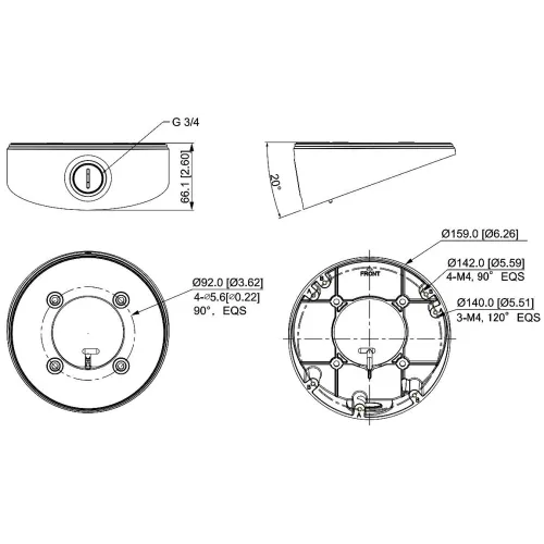 Uchwyt kamery PFA133-E Dahua
