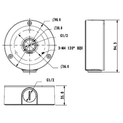 Adapter Uchwyt kamery PFA134 Dahua