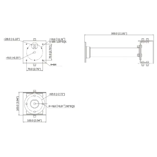 Uchwyt kamery PFB129W Dahua