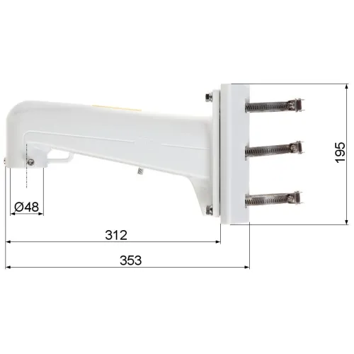 Uchwyt słupowy DS-1602ZJ-POLE Hikvision