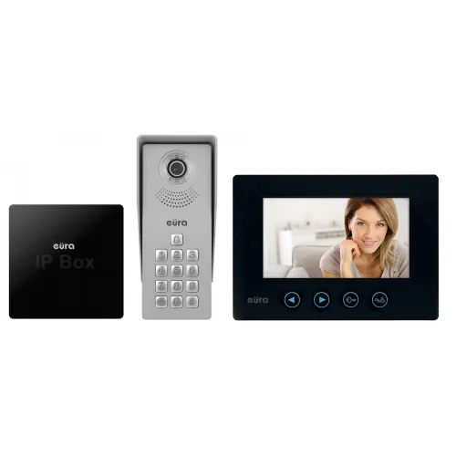 VDP-12A3 TYTAN kolor czarny 7 Wideodomofon EURA, Bramka IP VDA-99A3