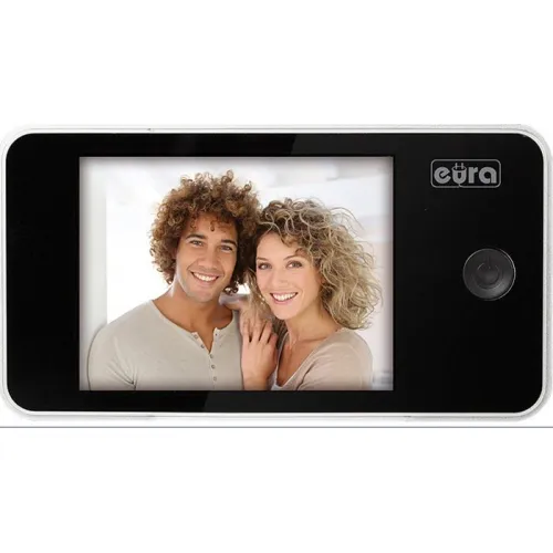 Wideo-wizjer do drzwi EURA VDP-01C1 ERIS SREBRNY 3,2'' LCD