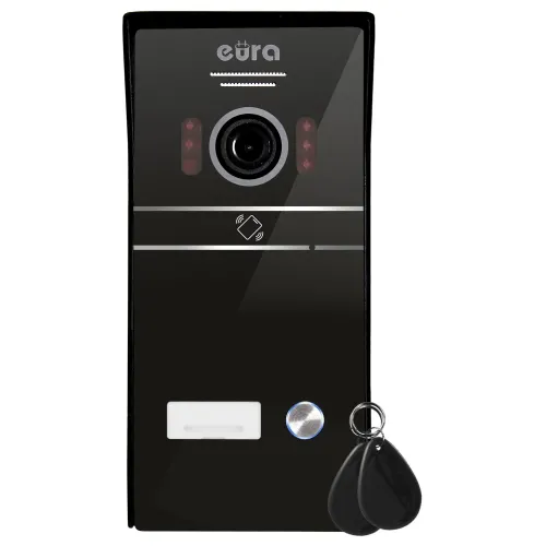 Wideodomofon EURA VDP-98C5 - czarny, dotykowy, LCD 10'', AHD, WiFi, pamięć obrazów, SD 128GB