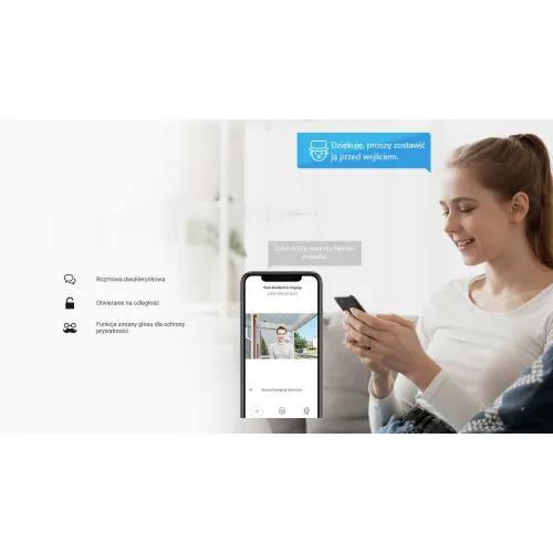 Wideodomofon EZVIZ HP7 2-rodzinny, 2-żyłowy, WiFi, 2 monitory, czytnik