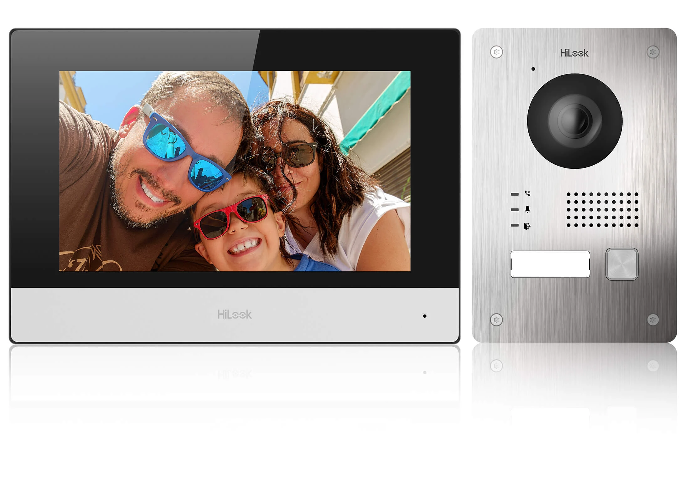 Wideodomofon HD-VIS-02, 2-żyłowy, Full HD, 144st, Pamięć, WiFi, Aplikacja HiLook by Hikvision