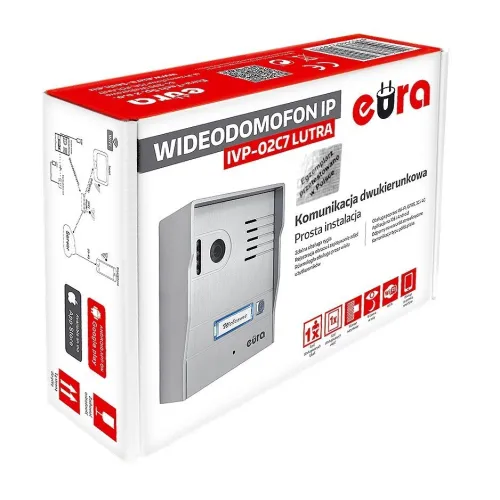 Wideodomofon IP EURA IVP-02C7 "LUTRA" natynkowy