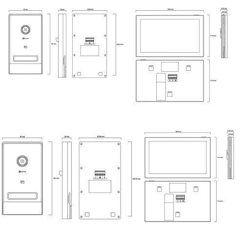 Wideodomofon CS-HP7-R100-1W2TFC/CS-HP7-R105-1W2TFC EZVIZ