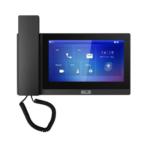 Wideomonitor BCS-MON7500B-S BCS Line z wbudowaną słuchawką 7"
