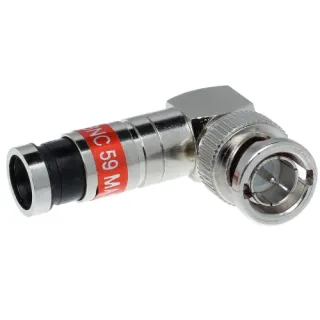 Wtyk kompresyjny kątowy BNC-WK/ZAC-RG59