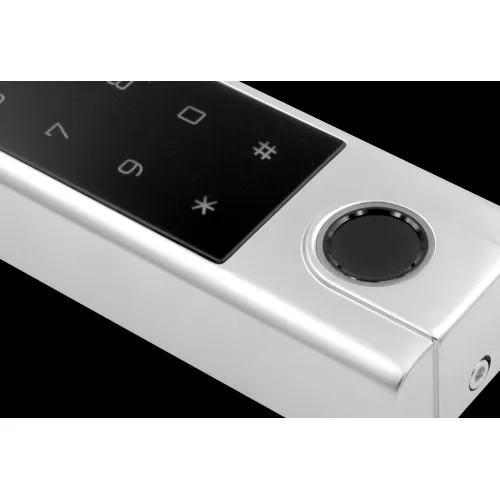 Zamek szyfrowy EURA AC-91H4 - natynkowy, szyfrator, czytnik Mifare 13,56 MHz, czytnik biometryczny,  IP66, App TTLock/ TTHotel