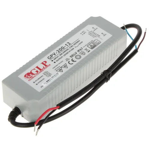 Zasilacz impulsowy 12V/16A/GPV