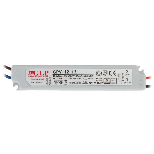 Zasilacz impulsowy 12V/1A/GPV