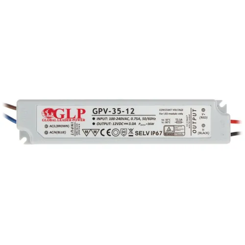 Zasilacz impulsowy 12V/3A/GPV