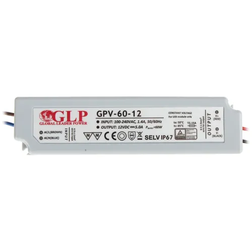 Zasilacz impulsowy 12V/5A/GPV