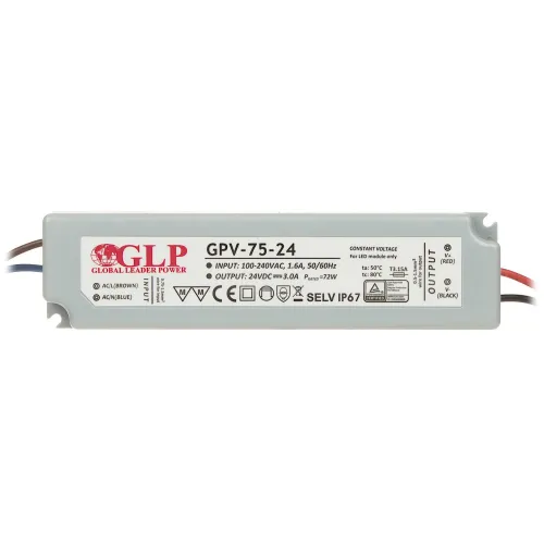 Zasilacz impulsowy 24V/3A/GPV