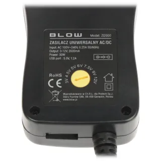 Zasilacz impulsowy 3-12V/2A/BL USB