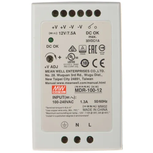Zasilacz impulsowy MDR-100-12