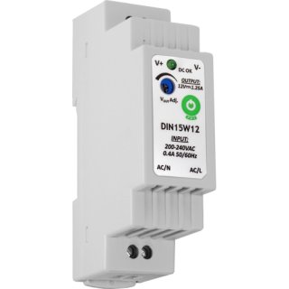Zasilacz na szynę DIN DIN15W12 12V