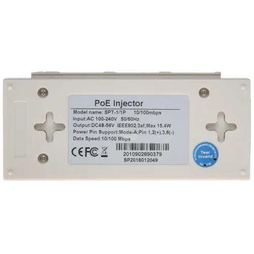 Zasilacz poe SPT-1/1P 15.4W