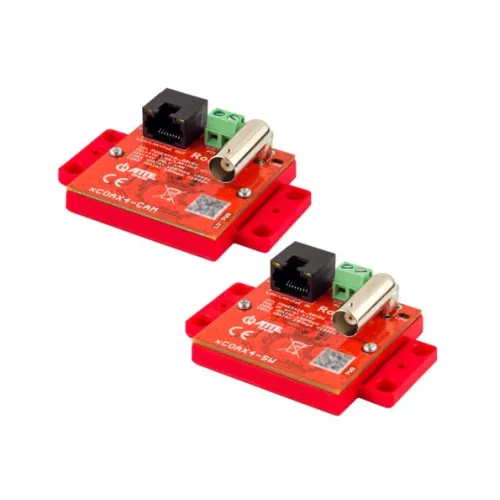 Zestaw aktywnych konwerterów ATTE do transmisji Ethernet oraz PoE po koncentryku xCOAX4-SET